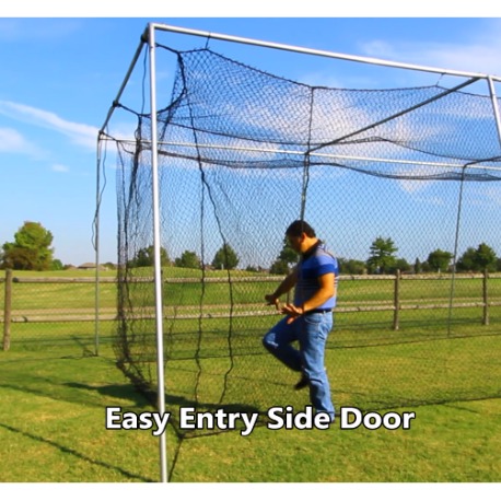 backyard-batting-cage-side-door